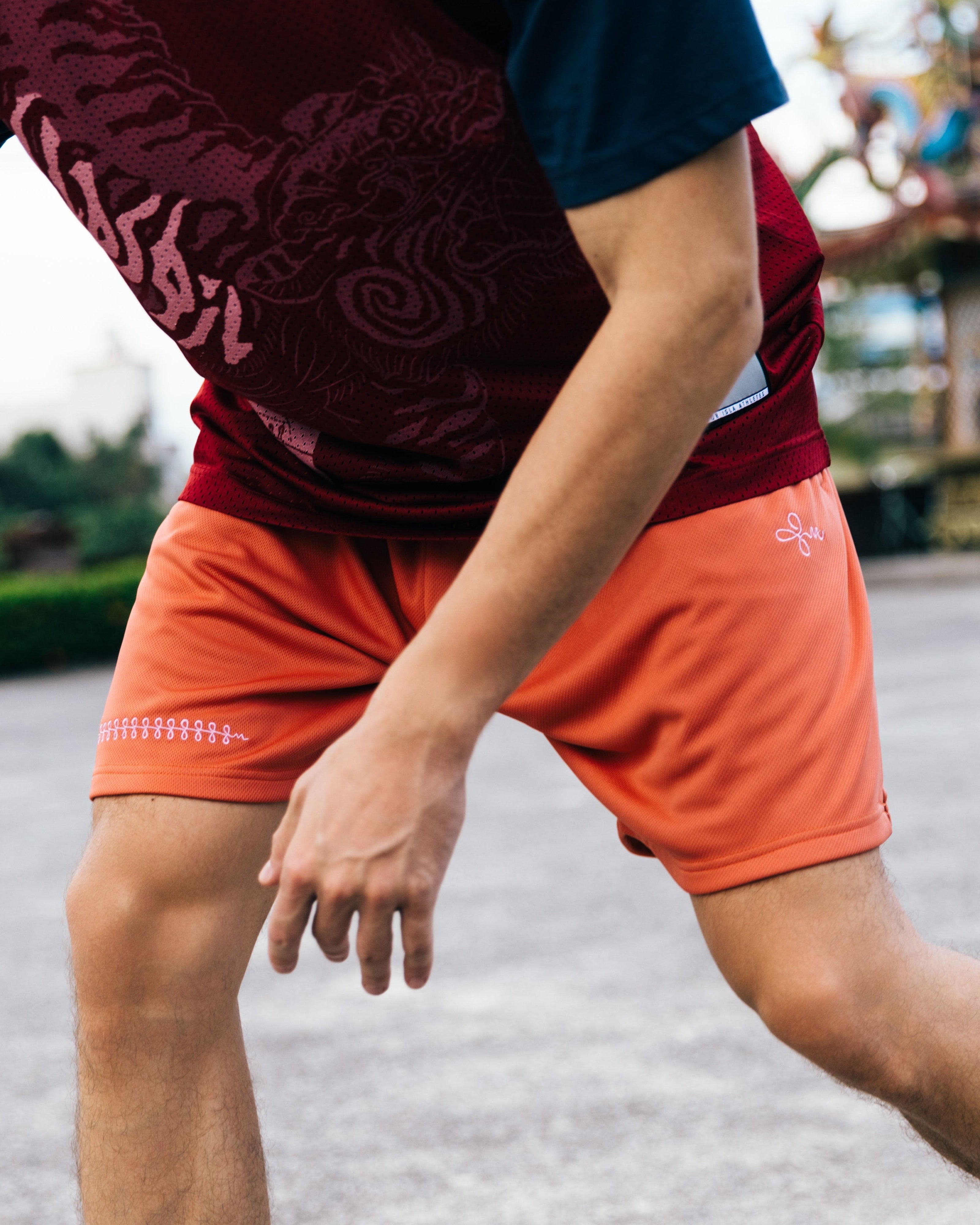 ISLA x OLDSOILISM WuSong Hoops Embroidery Logo Basketball Short - Isla Athletic | 香島躰育 Hong Kong Basketball Heritage