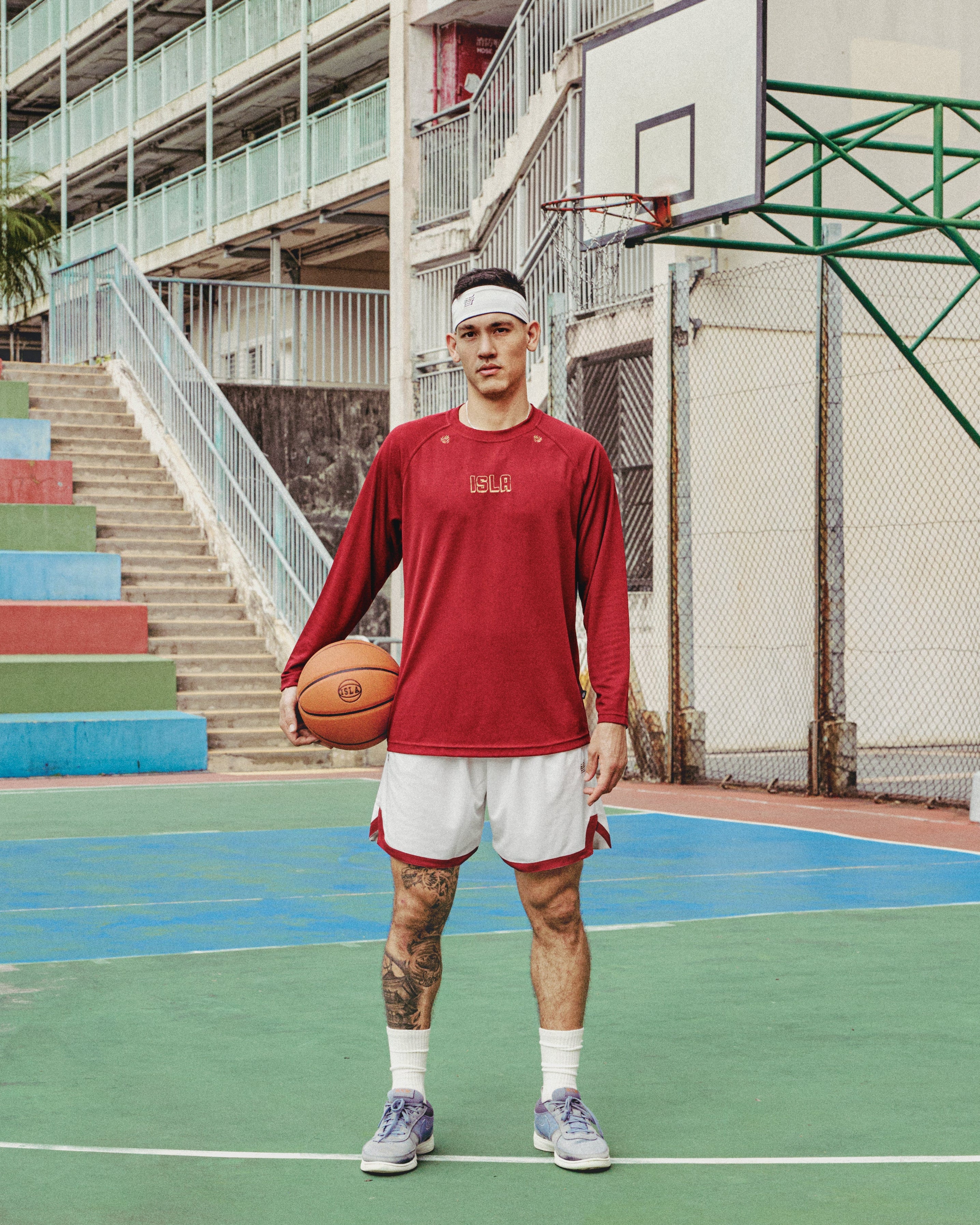 Long Logo Athletic Tee - Isla Athletic | 香島躰育 Hong Kong Basketball Heritage