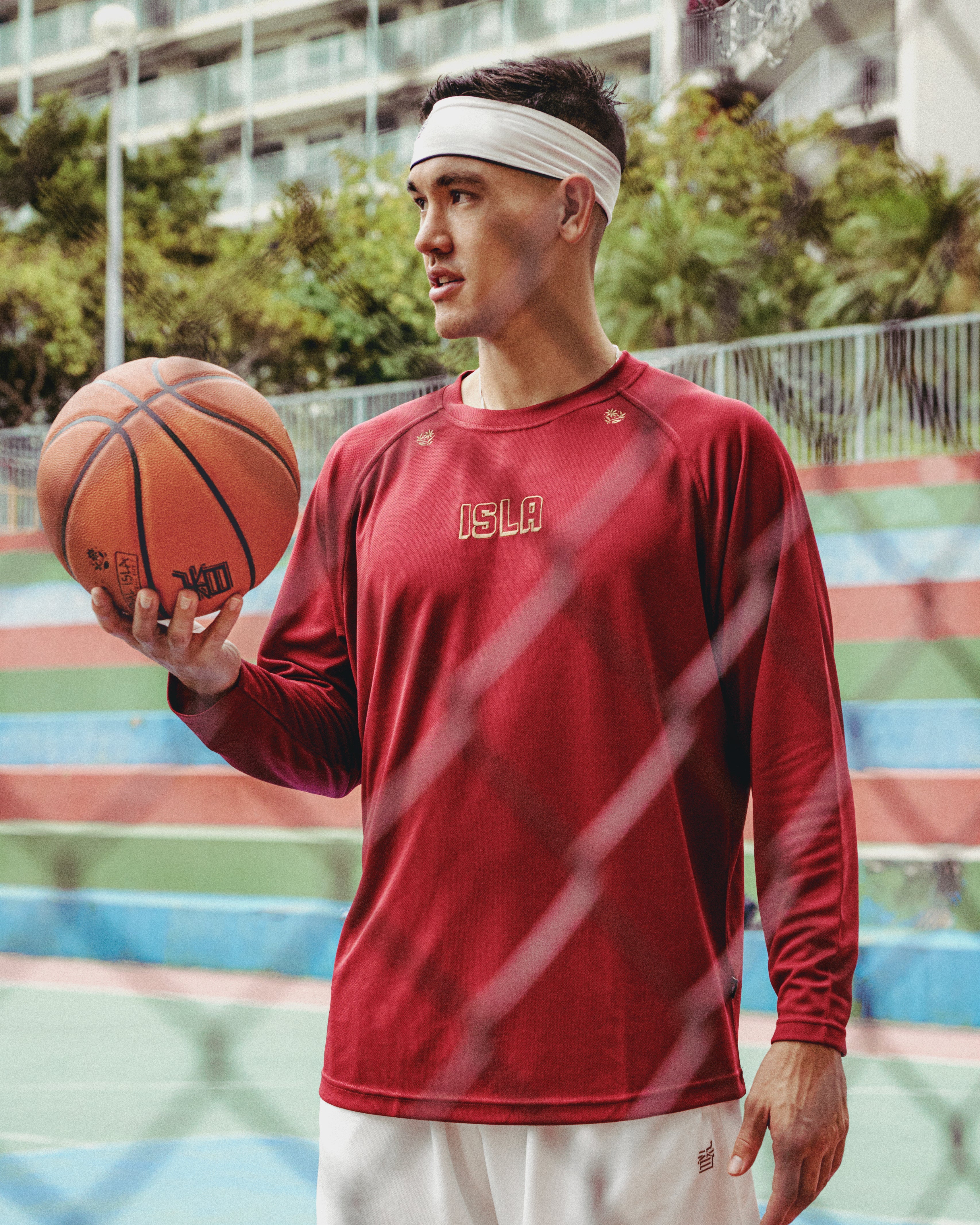 Long Logo Athletic Tee - Isla Athletic | 香島躰育 Hong Kong Basketball Heritage