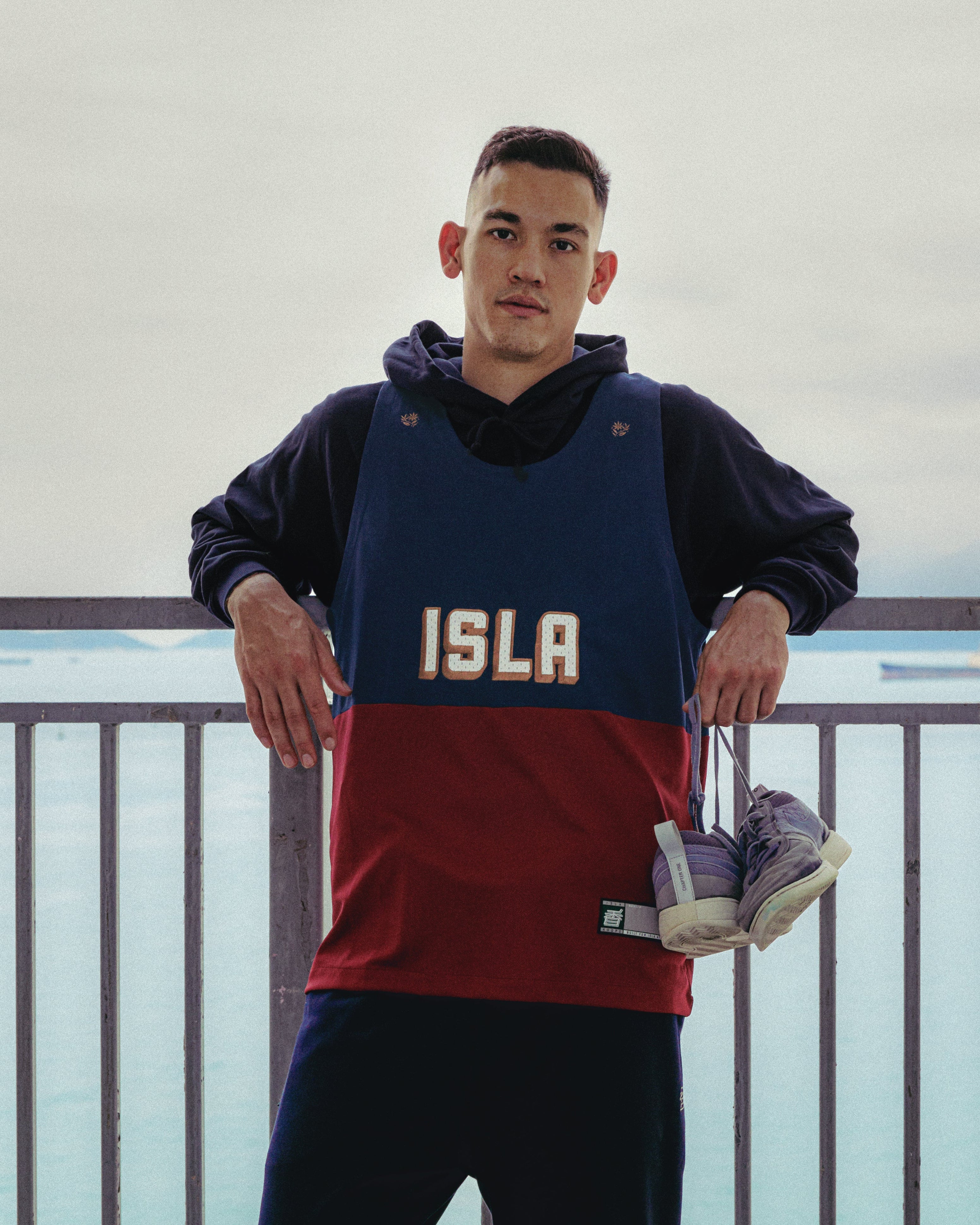 Colorblock Embroidered Logo Tank - Isla Athletic | 香島躰育 Hong Kong Basketball Heritage