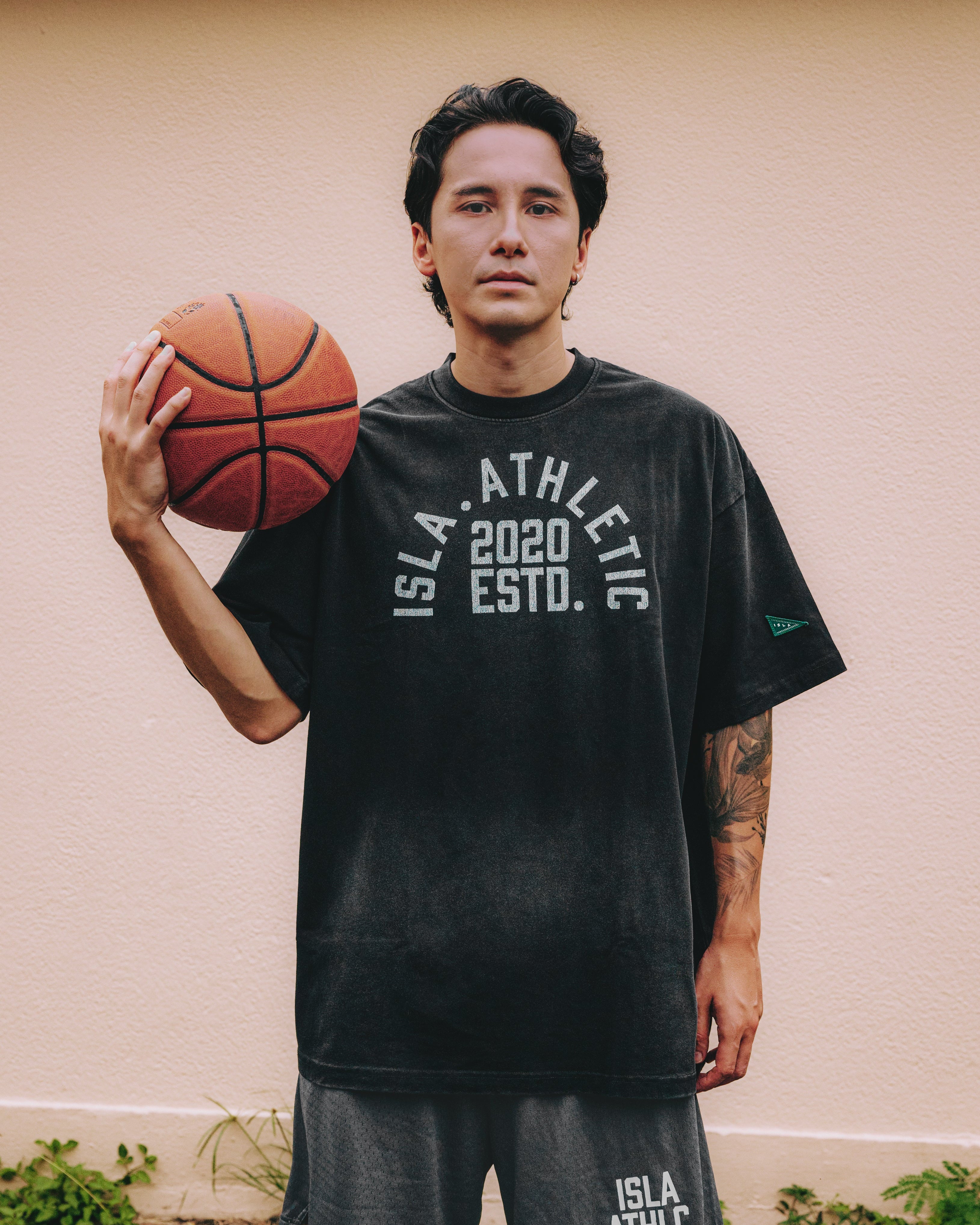 Heritage Washed Tee - Isla Athletic | 香島躰育 Hong Kong Basketball Heritage