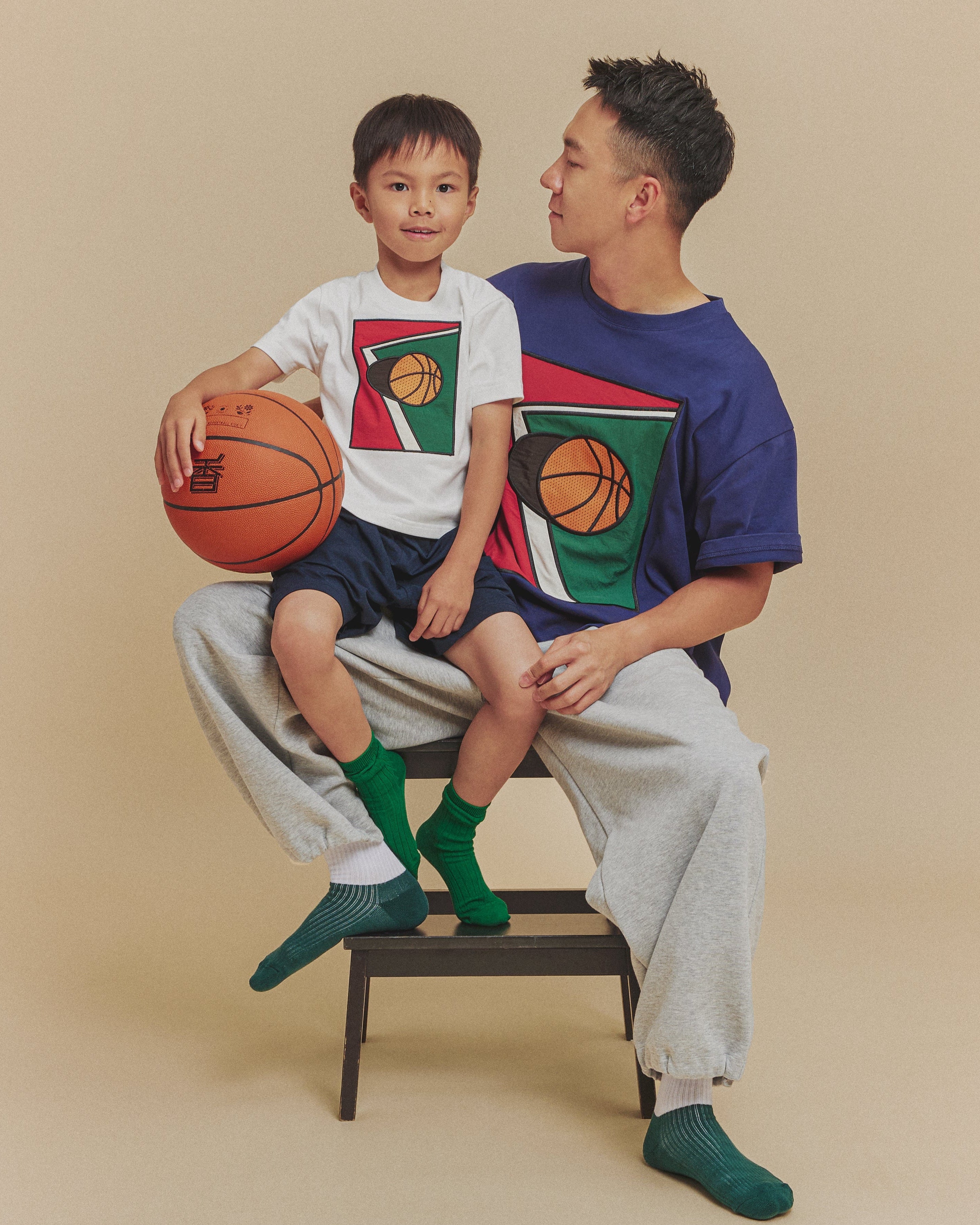 ISLA x To son Court Patchwork Tee Kids - Isla Athletic | 香島躰育 Hong Kong Basketball Heritage Youth