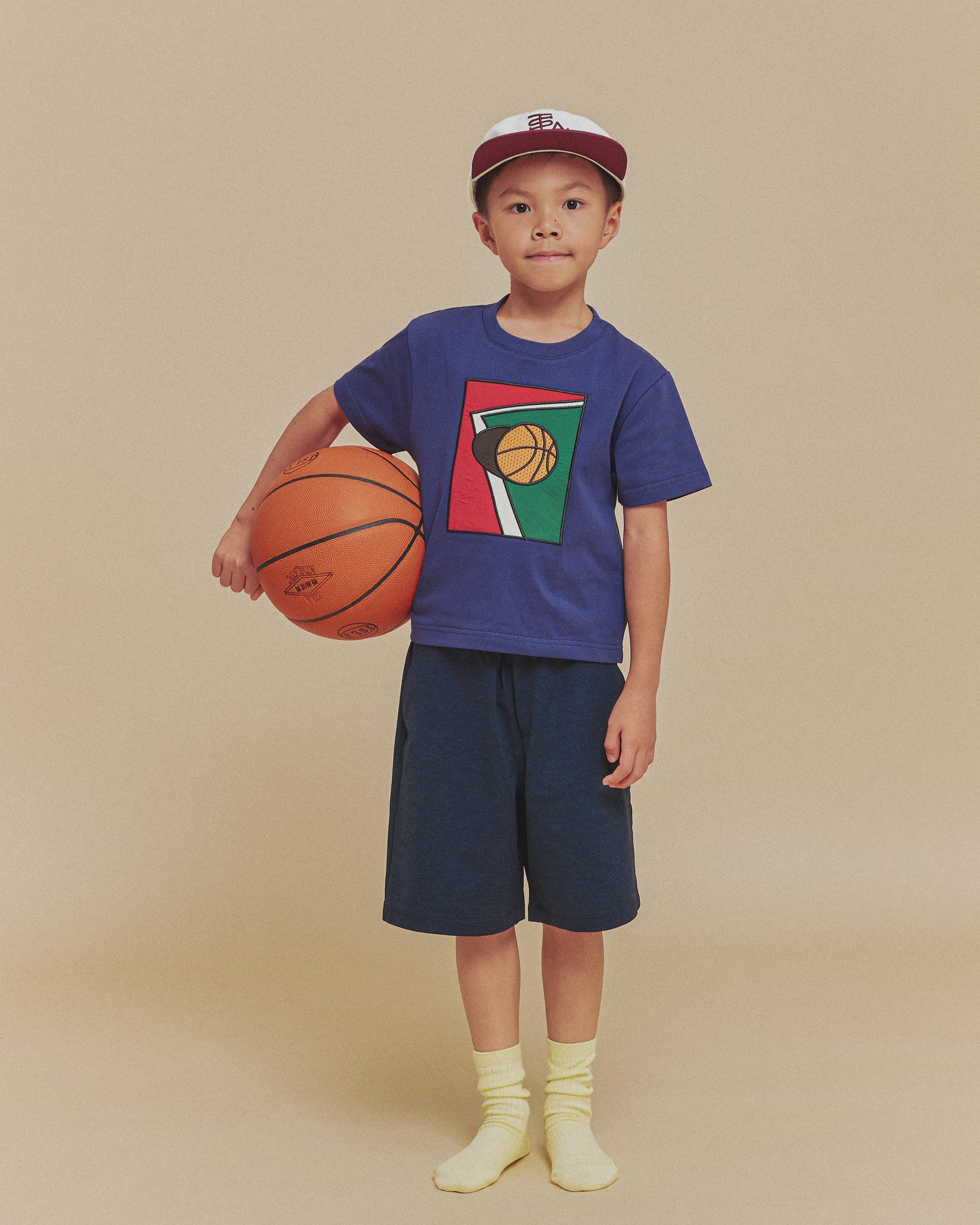 ISLA x To son Court Patchwork Tee Kids - Isla Athletic | 香島躰育 Hong Kong Basketball Heritage Youth