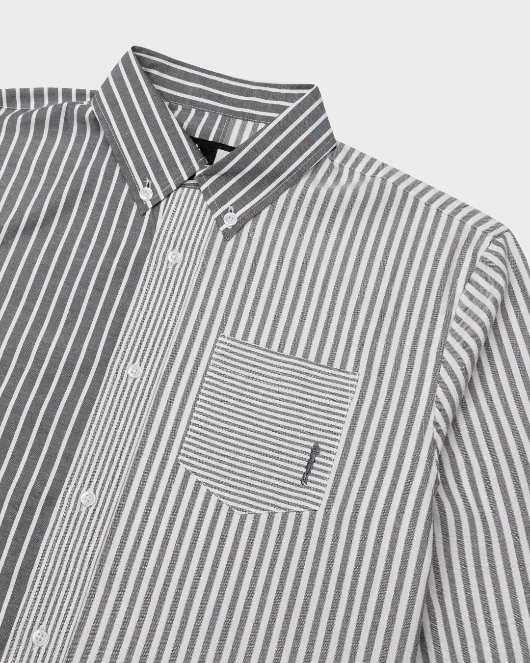 Striped Patchwork Shirt - Isla Athletic | 香島躰育 Hong Kong Fashion Heritage