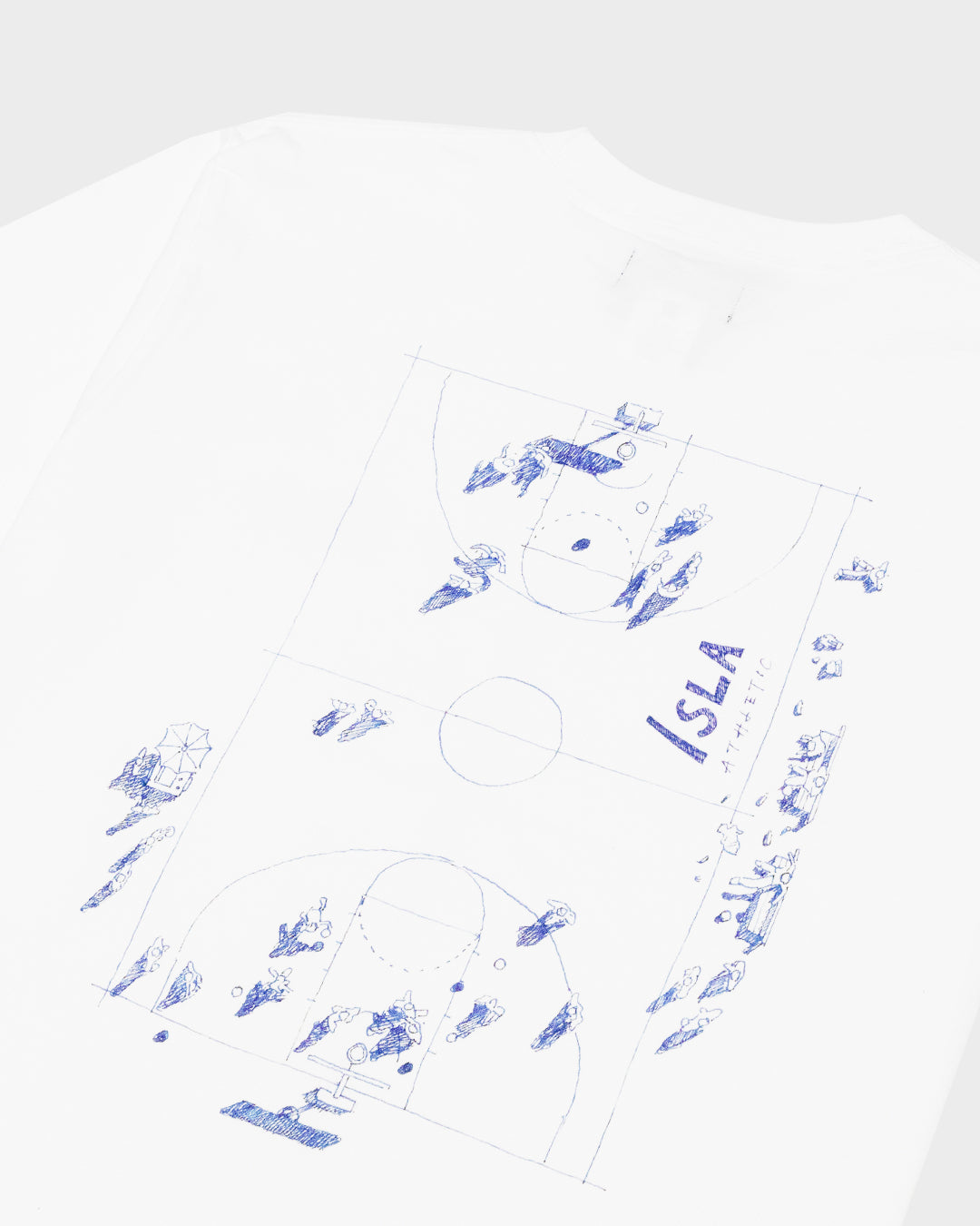 Court Sketch Tee - Isla Athletic | 香島躰育 Hong Kong Basketball Fashion Heritage
